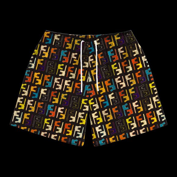 New Bravest Studios Mesh Shorts designer ispired multicolor Gunner Print XL - Picture 2 of 14